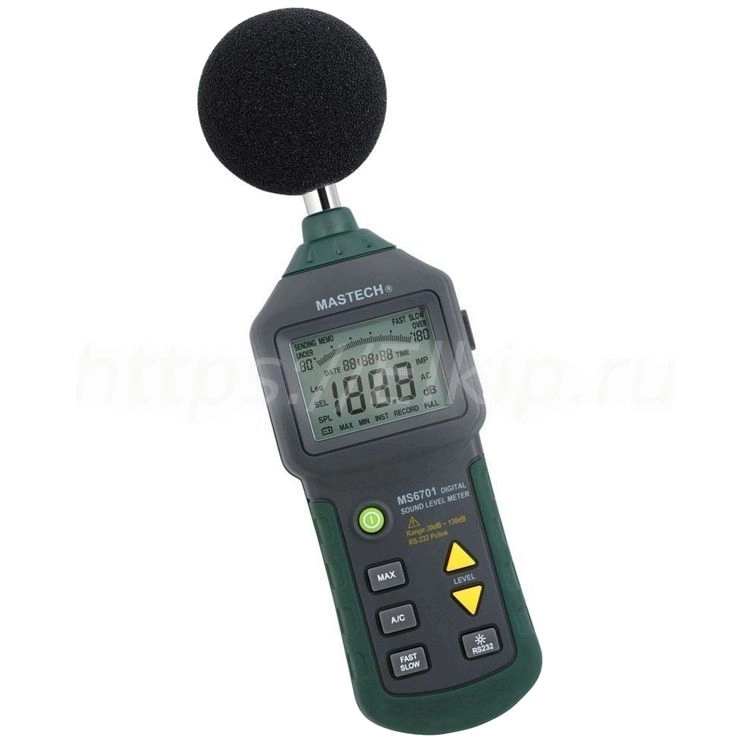 Цифровой шумомер Mastech MS6701