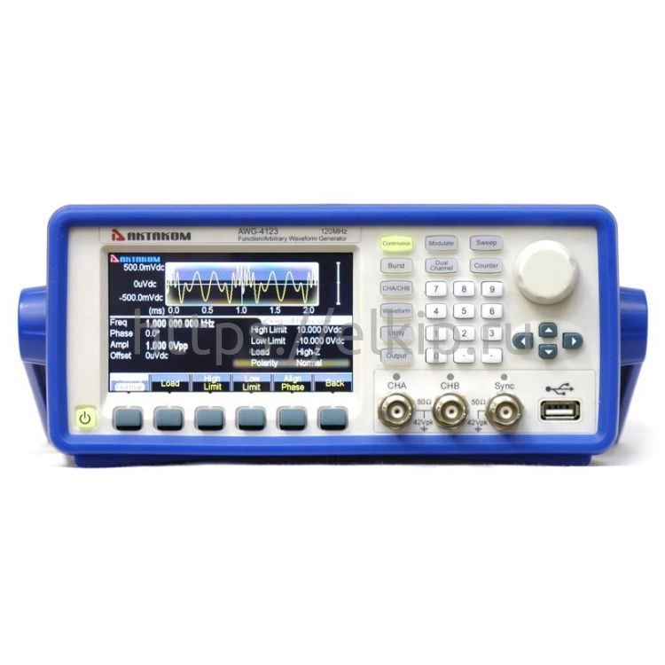 Генератор сигналов специальной формы АКТАКОМ AWG-4123
