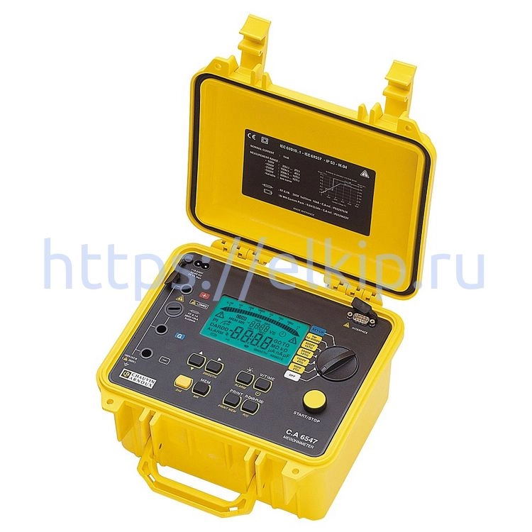 Измеритель сопротивления изоляции Chauvin Arnoux C.A 6547