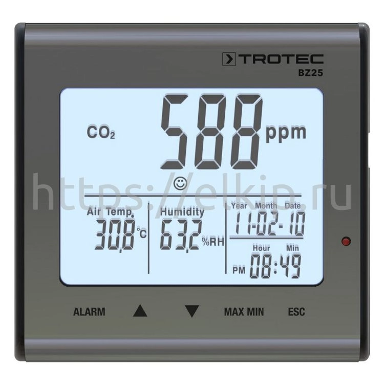 Термогигрометр Trotec BZ25 с анализом углекислого газа (CO₂)
