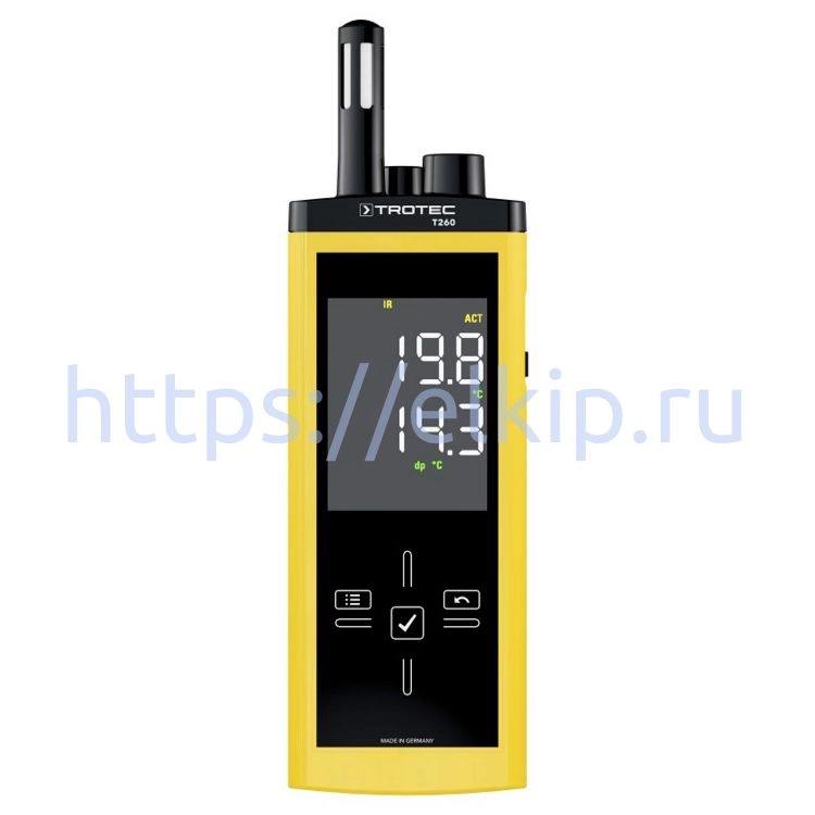 Термогигрометр с ИК-термометром Trotec T260 Термогигрометр с ИК-термометром Trotec T260