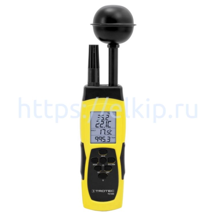 Термогигрометр Trotec TC100 с измерением WBGT-индекса Термогигрометр Trotec TC100 с измерением WBGT-индекса