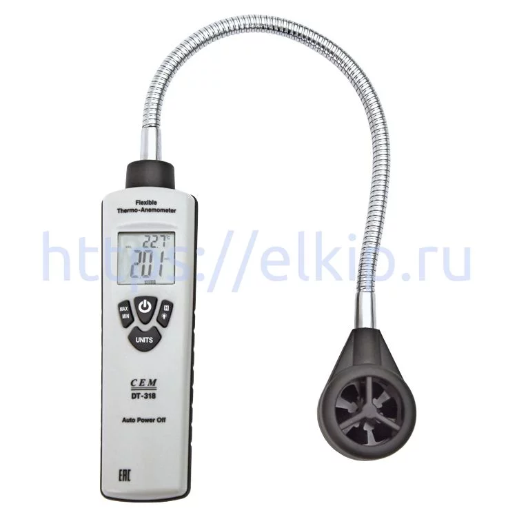 Цифровой анемометр CEM DT-318