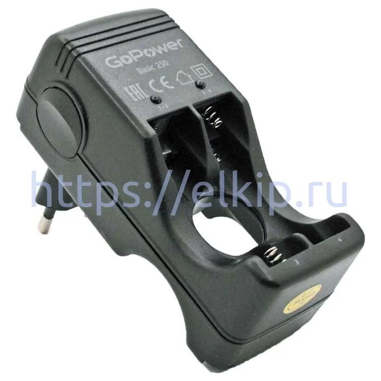 Зарядное устройство для NI-MH/NI-CD аккумуляторов GoPower Basic 250