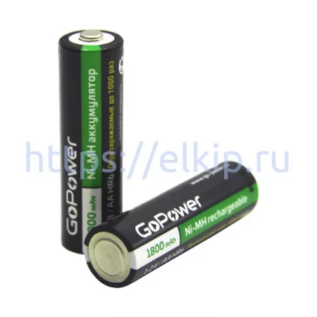 GoPower HR6 AA BL2 NI-MH 1800 mAh по цене GoPower HR6 AA BL2 NI-MH 1800 mAh арт. 131201