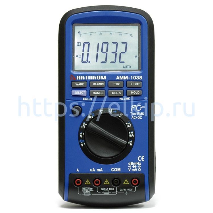 Мультиметр цифровой АКТАКОМ АММ-1038
